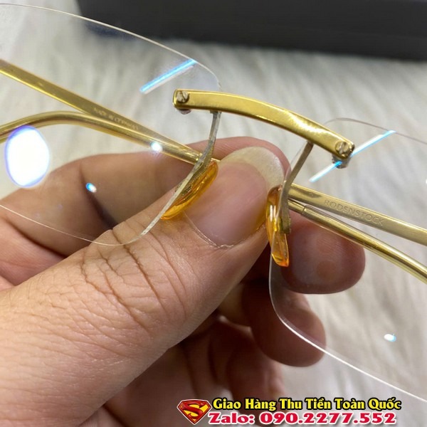 Gọng Kính Cận - Gọng Kính 3 Mảnh Mạ Vàng