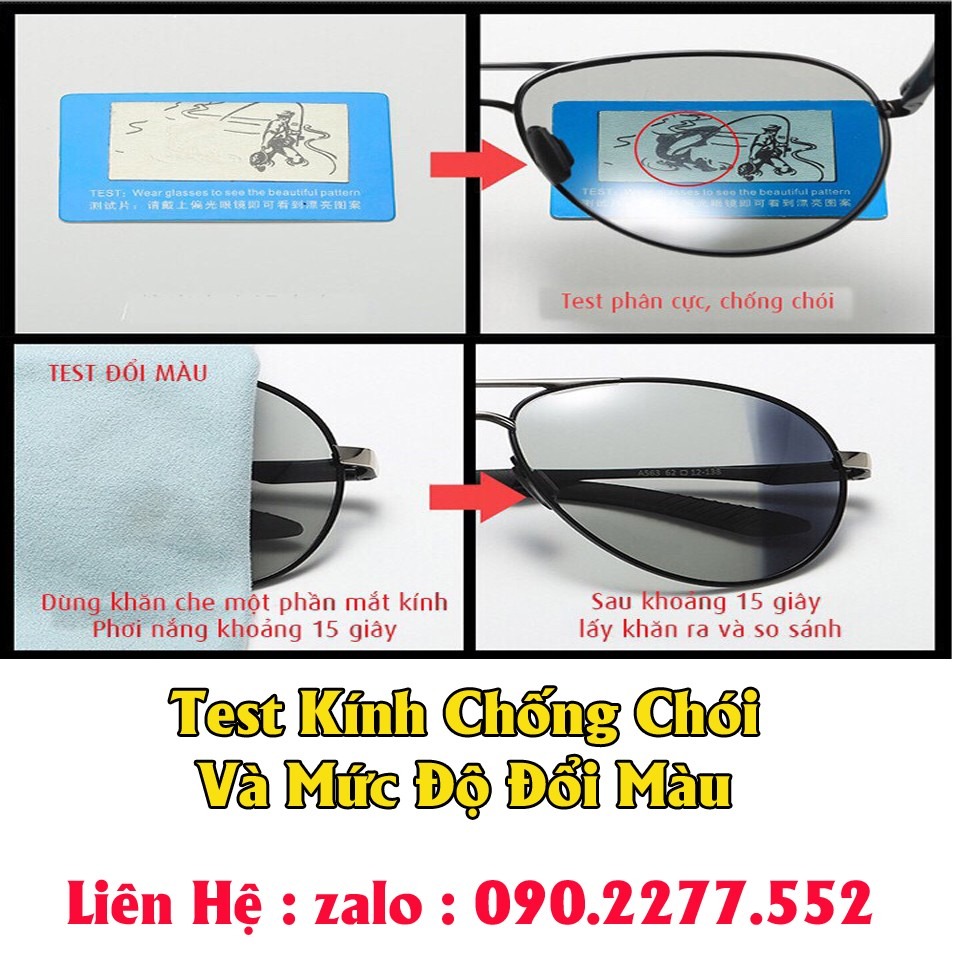 Kính Đổi Màu Chống Chói - Kính Mát Đi Ngày Đêm