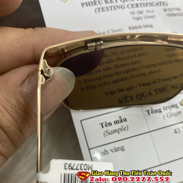 Kính Solex Chữ H Vàng Đúc - Kính Mát Nam