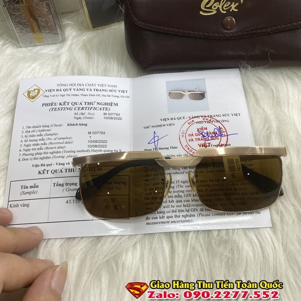 Kính Solex Chữ H Vàng Đúc - Kính Mát Nam