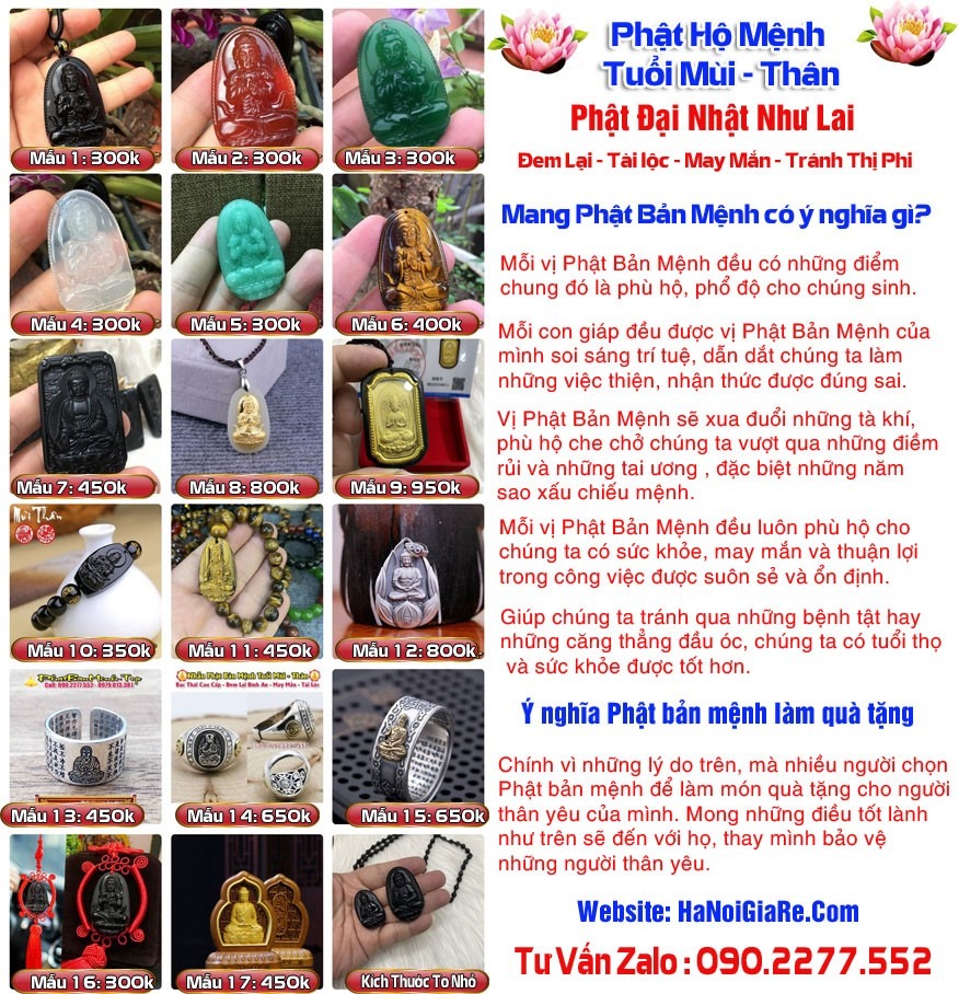 Phật Bản Mệnh Tuổi Thân - Phật Đại Nhật Như Lai