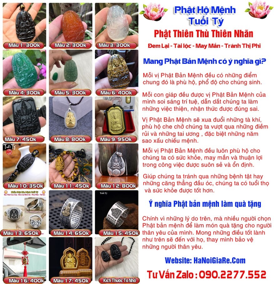 Phật Bản Mệnh Tuổi Tý - Phật Thiên Thù Thiên Nhãn - Phong Thủy