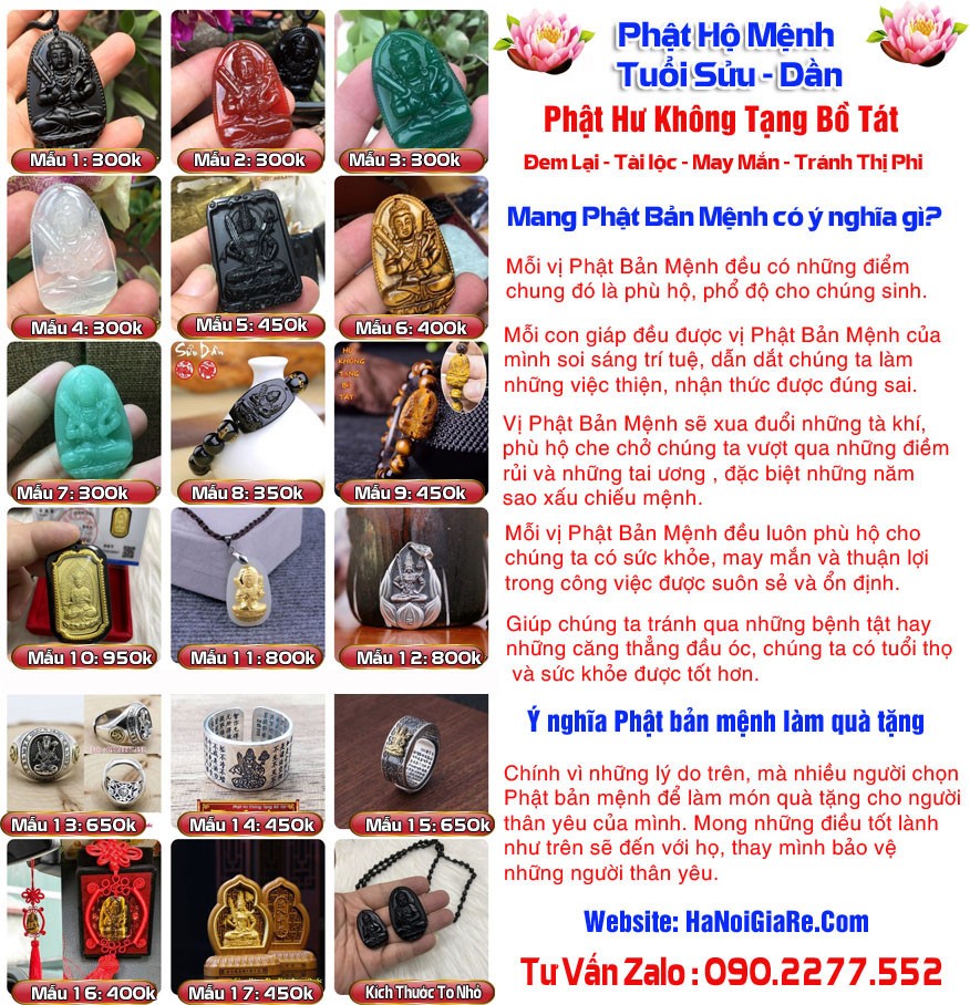 Phật Bản Mệnh Tuổi Dần - Phật Bản Mệnh Tuổi Sưu - Phật Hư Không Tạng Bồ Tát
