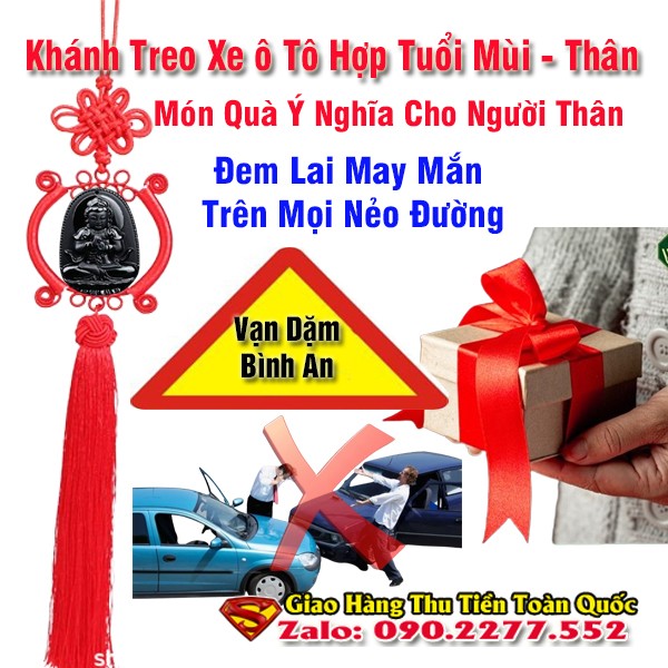 Khánh Treo Xe ô Tô Hợp Tuổi Thân - Phật Bản Mệnh