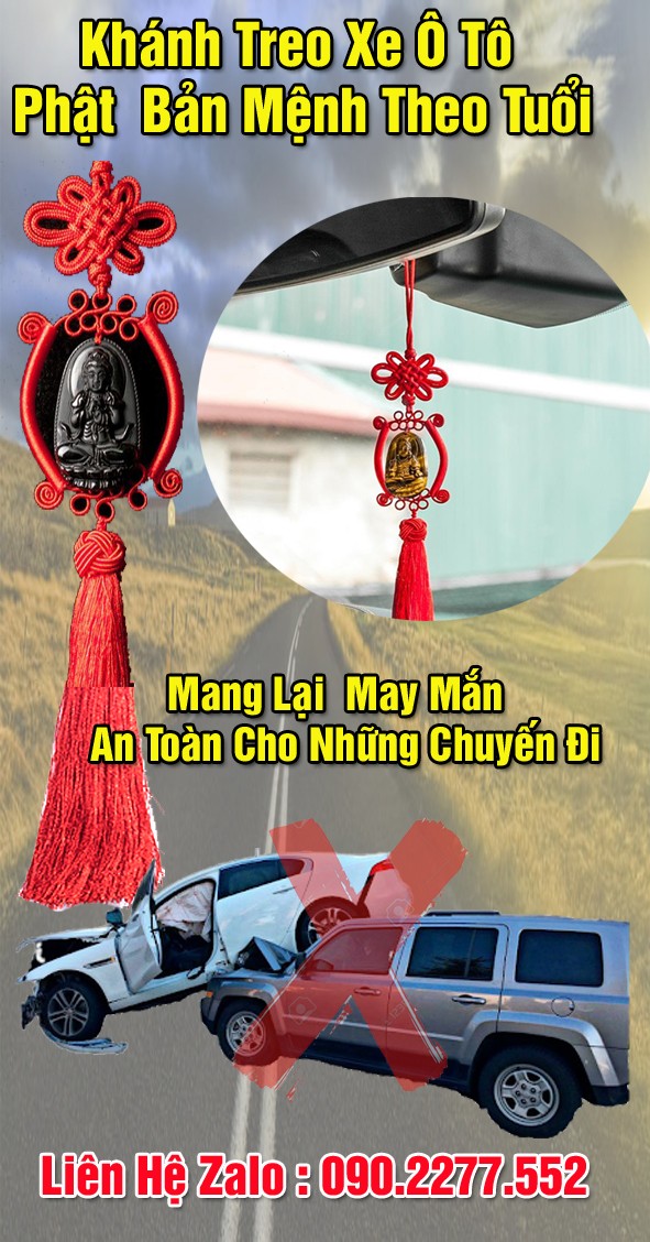 Khánh Treo Xe ô Tô Hợp Tuổi - Khánh Treo xe ô tô phật bản mệnh