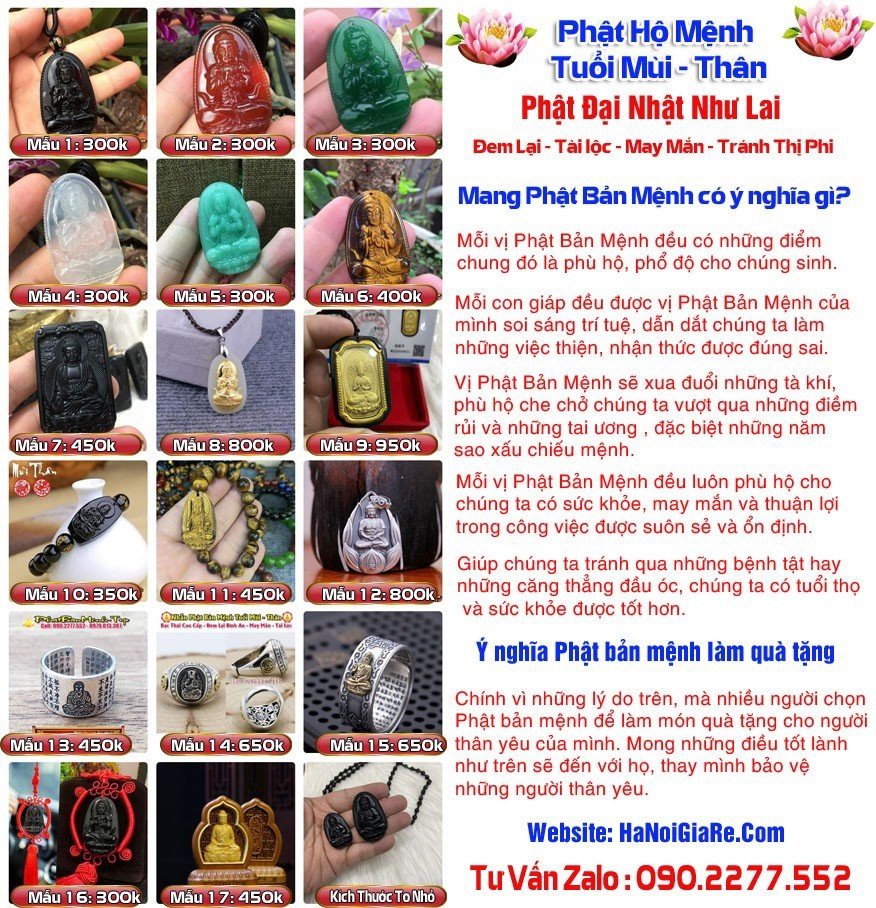 Phật bản mệnh tuổi canh thân - phật đại nhật như