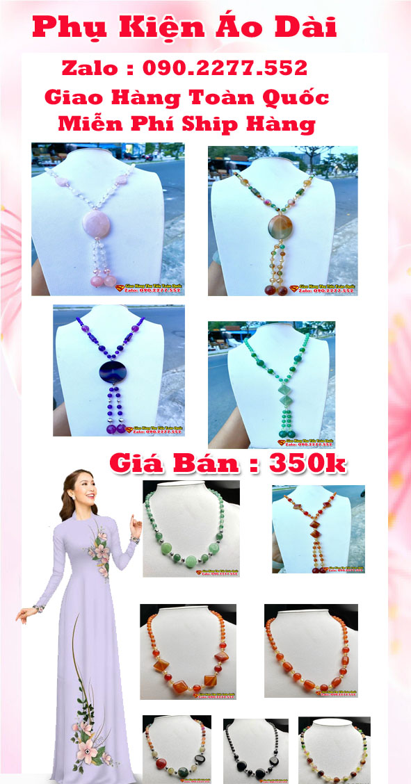 Vòng Cổ Mặc Áo Dài - Vòng Đá Mặc Áo Dài