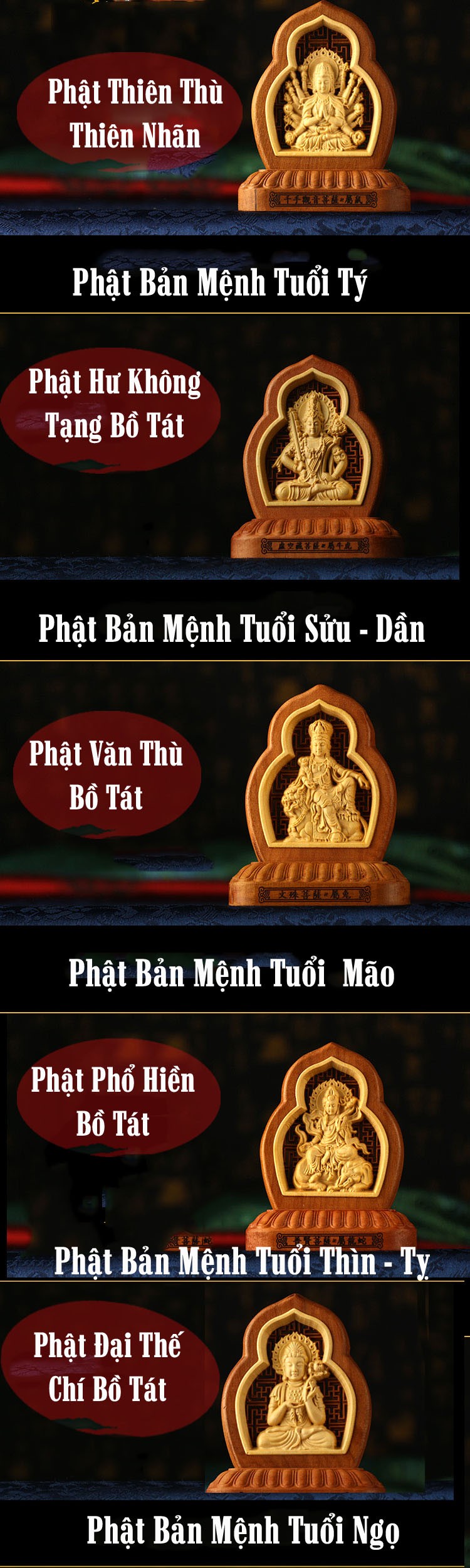 Tượng Phật Để Xe ô Tô - Tượng Gỗ Để Xe ô Tô Hợp Tuổi