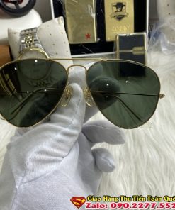 Kính rayban mỹ đời 1970 mạ vàng - Kính mát nam