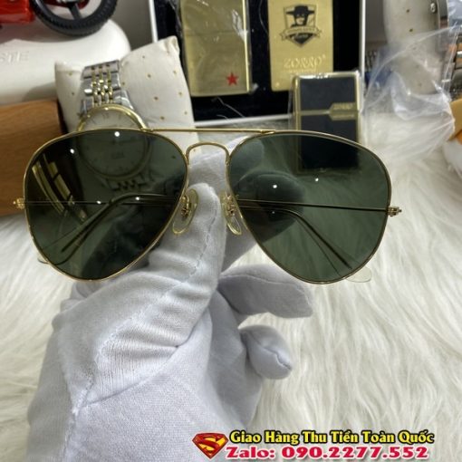 Kính rayban mỹ đời 1970 mạ vàng - Kính mát nam