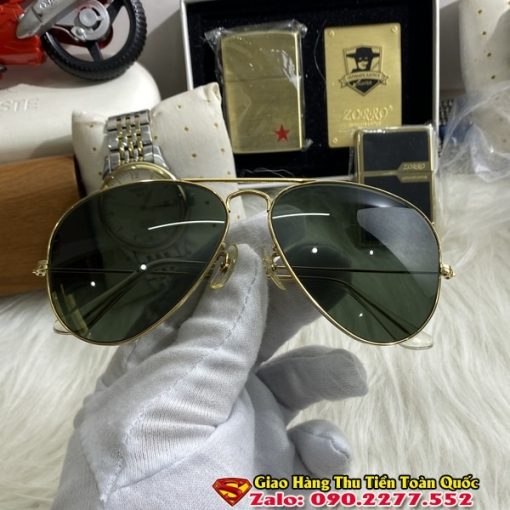 Kính rayban mỹ đời 1970 mạ vàng - Kính mát nam