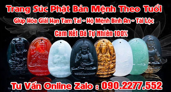 Phật Bản Mệnh - Vật Phẩn Phong Thuỷ Đá Tự Nhiên