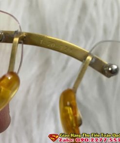 Gọng Kính Cận - Gọng Kính 3 Mảnh Mạ Vàng