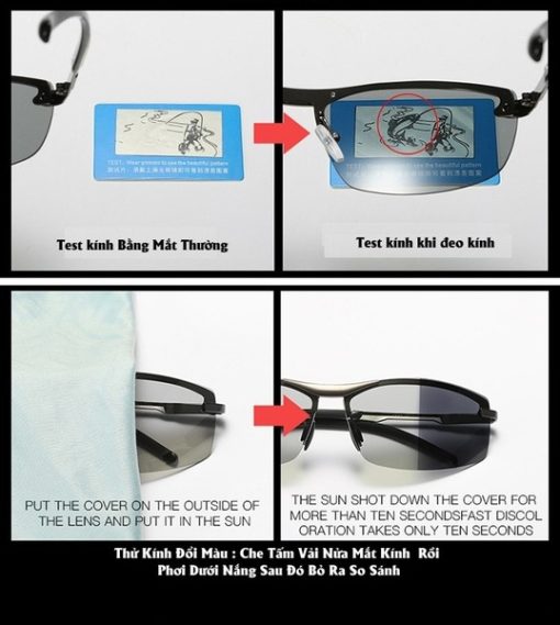 Kính Đổi Màu Chống Chói - Kính Đi Ngày Đêm