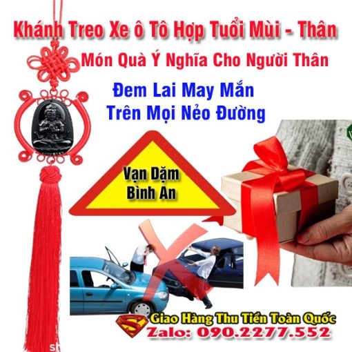 Khánh Treo Xe ô Tô Hợp Tuổi Thân - Phật Bản Mệnh