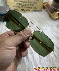 Kính Râm Nam Tròng Thủy Tinh Mắt Vuông