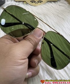 Kính Râm Nam Tròng Thủy Tinh Mắt Vuông